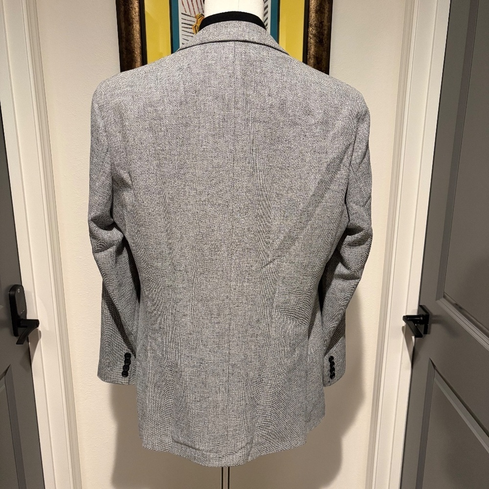 Boss Mens Sport Coat with Removable Puffer Vest Black Grey Size 44L - Picture 5 of 6